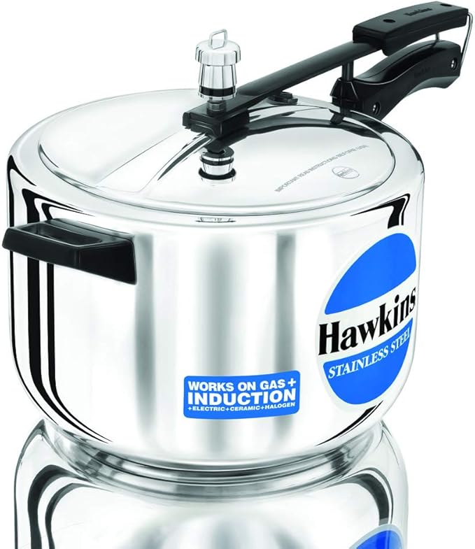 Hawkins Stainless Steel Pressure Cooker – 8.0L